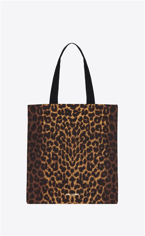 yves saint laurent leopard tote bag|saint laurent shopping tote.